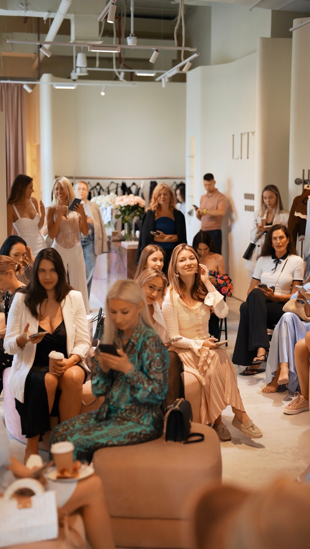 Fashion showroom event with club members in Dubai